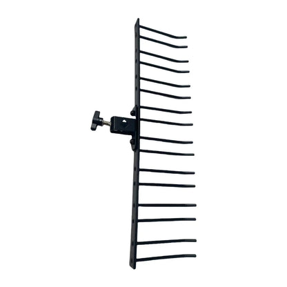 Black metal drumsticks display stand with adjustable clamp holds 4-5 pairs for beginner professionals drum lovers