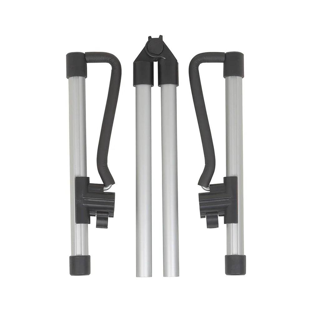 Durable guitar floor stand with silver and black foldable bracket display rack and adjustable arms for stringed music instruments