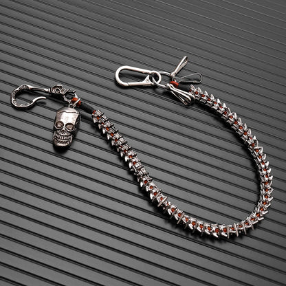 Personalized alloy keel pants chain, hip-hop motorcycle riding decoration, wallet chain, Halloween gift accessories