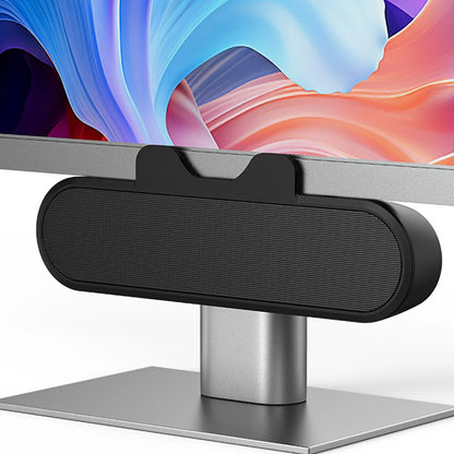 PC Speaker Desktop PC Speaker Easily Clamps Display Loud Sound Volume Control 10W USB High Definition Stereo for Entertainment