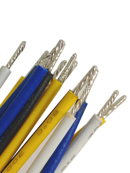 PHRILAM Set of 16pcs 22AWG Guitar Pickup Connection Wire Circuit Pickup Wire for Guitar and Other Musical Instruments，4 Colors