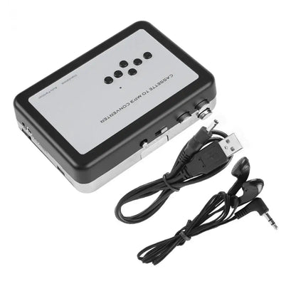 Portable Cassette Player Recorder Standalone Audio Music Recorder Cassette Tape to MP3 Converter Save into USB Flash Drive