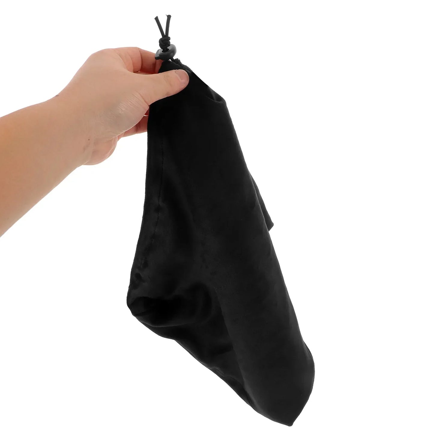 Black velvet elastic dust cover pouch with drawstring for mixer dustproof cover and studio sound equipment protection