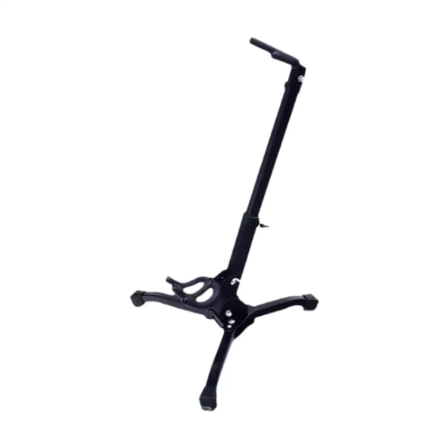 Black metal electric blowpipe stand with folding adjustable height tripod base for protection instrument accessories