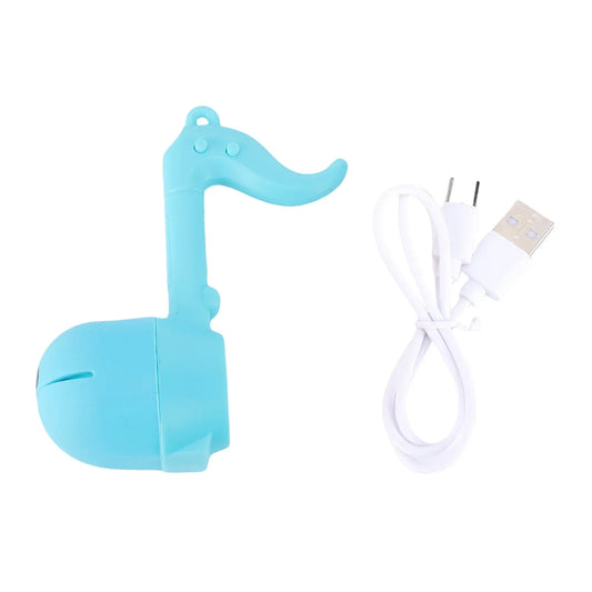 Light blue silicone musical note usb charger for magic sound erhu portable music synthesizer rechargeable device
