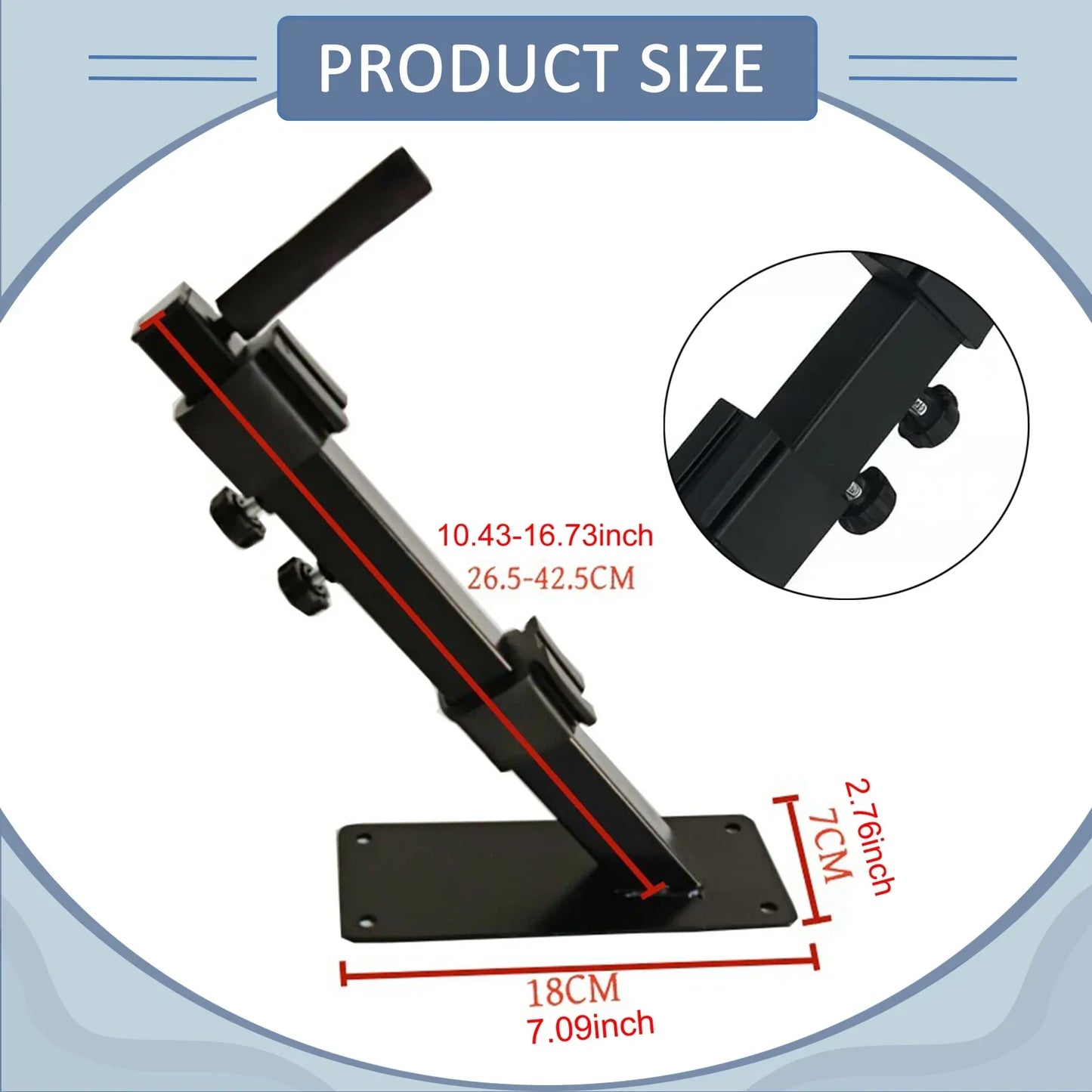 Black metal piano stand adjustable with flat base and sliding arm for electric guitar banjo storage organizer keyboard accessories