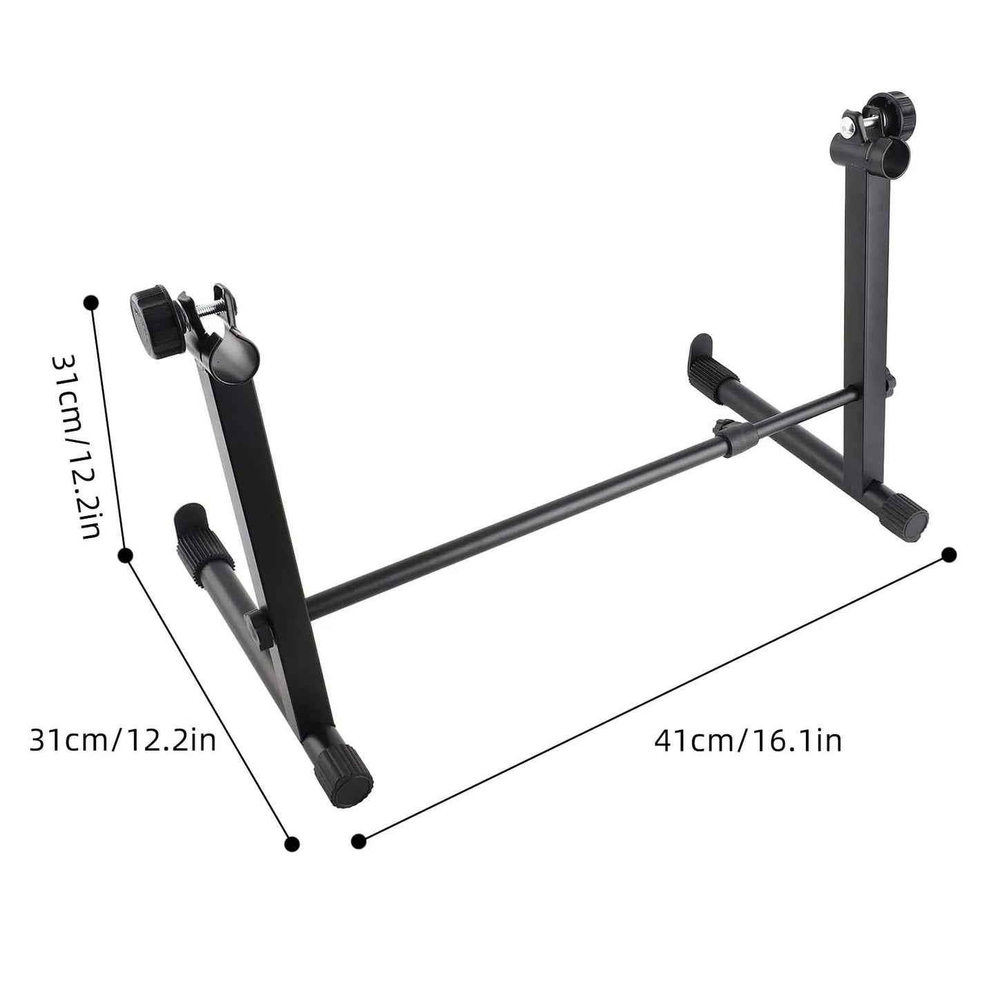 Black metal electronic piano stand with adjustable height footed base and exquisite workmanship universal x style piano stand riser