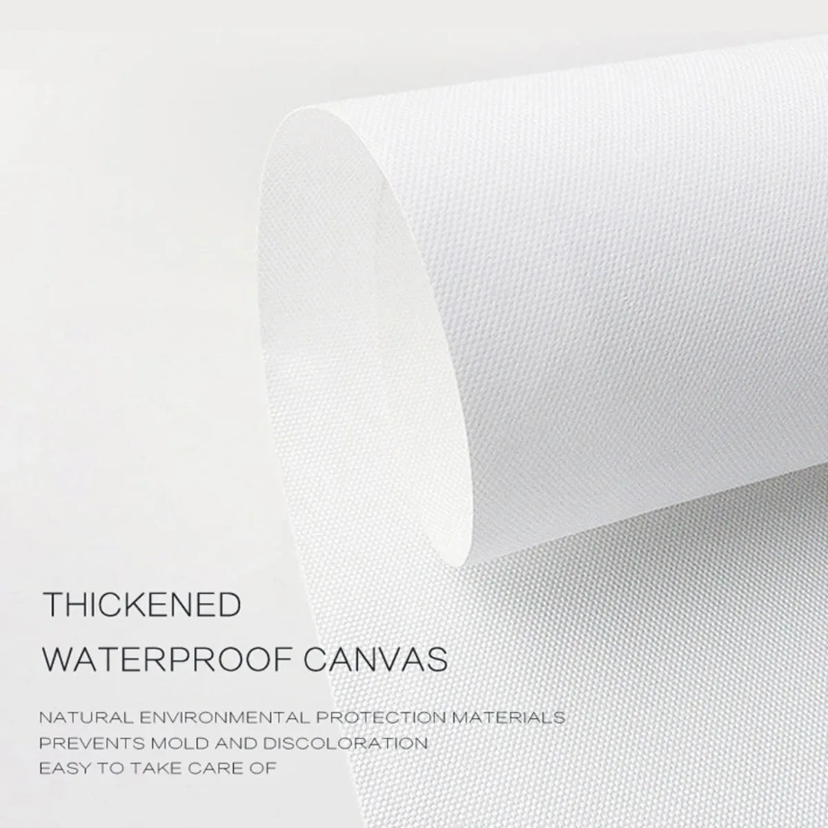 A roll of thickened white waterproof canvas with textured weave used for Eminem posters home decor wall art