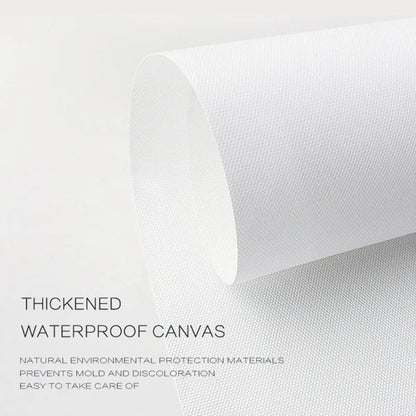 A roll of thickened white waterproof canvas with textured weave used for Eminem posters home decor wall art