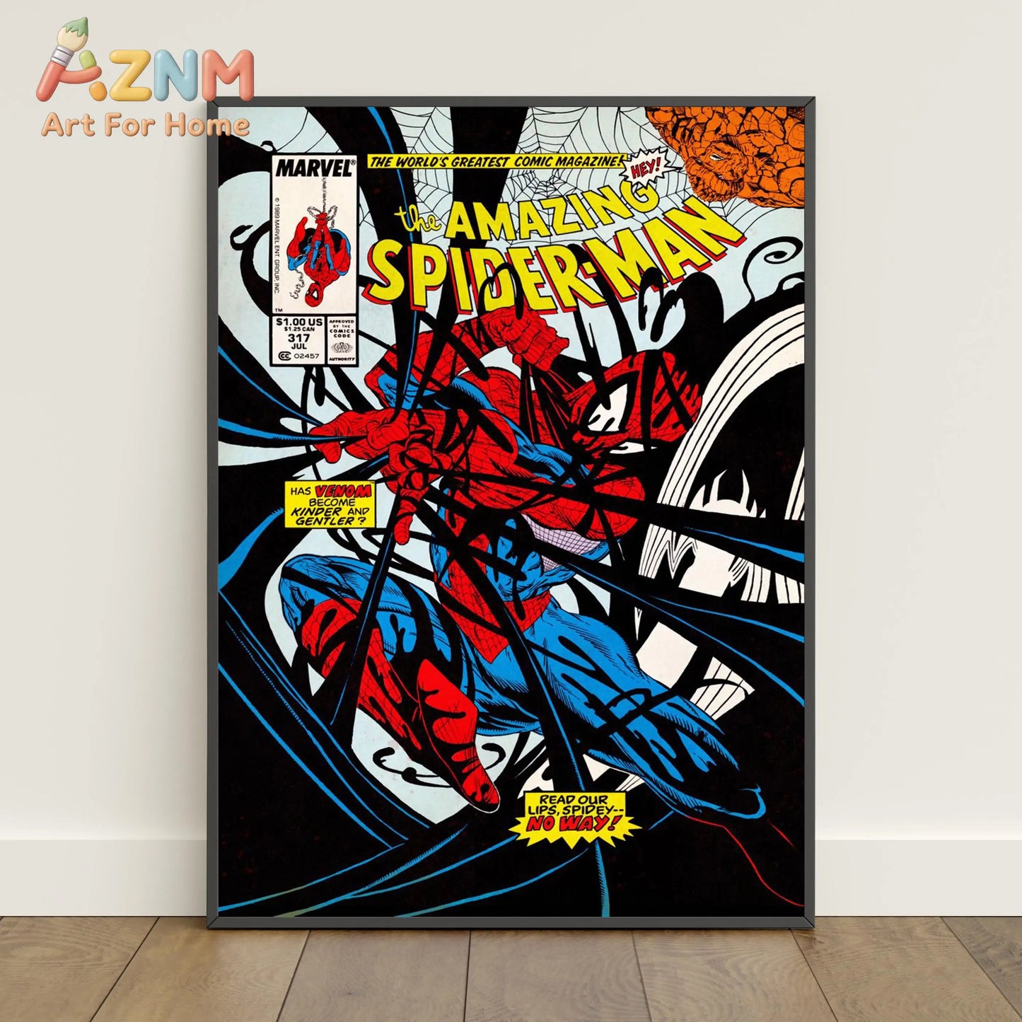 Spiderman Comic Book Covers Poster _ Peter Parker Wall Art _ Movie Canvas Print
