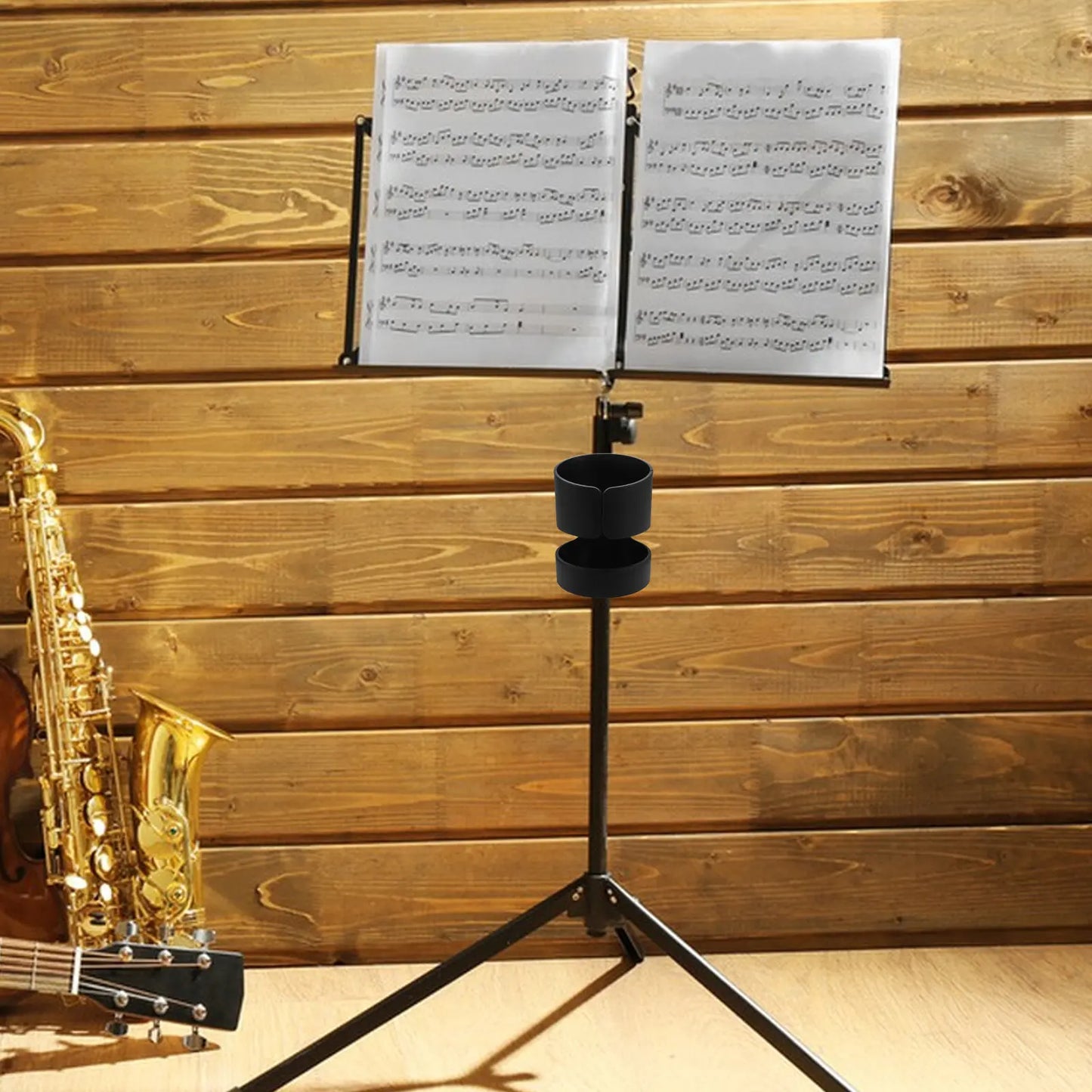 Multifunctional Music Stand Portable Foldable Adjustable Sheet Music Holder Suitable for Practice Performance and Studio Use