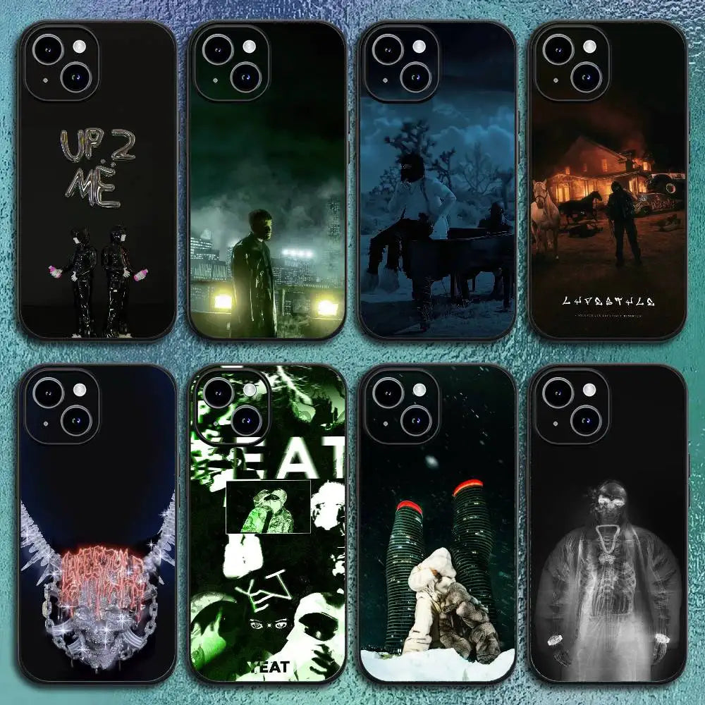 Yeat Lyfestyle Phone Case For IPhone 17 12 13 14 15 16Pro Max Plus Classic black soft shell