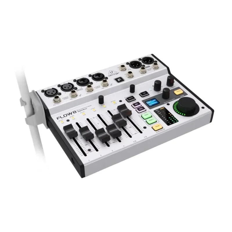 BEHRINGER FLOW8 8-Input Digital Mixer USB/Audio Interface with 48V phantom power for optimum headroom