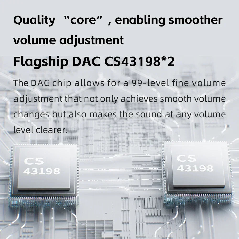 Two silver-colored cs43198 dac chips in fiio dm13 multifunctional portable stereo cd player supports usb ripping and battery