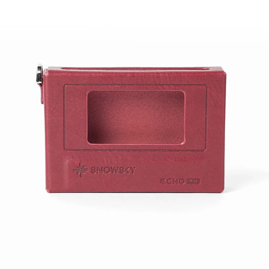Red leather mini leather case for fiio snowsky sk-echo mini portable echo mini music player