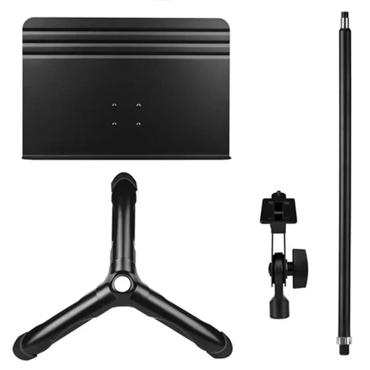 Black flanger fl-18 music stand retractable lightweight removable sheet score tripod stand with metal extendable legs