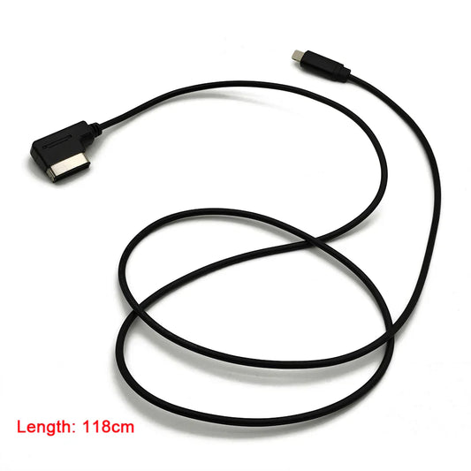 Black USB-C to HDMI cable 118cm long for Audi VW MMI MDI interface music adapter ami audio cable compatible with iPhone