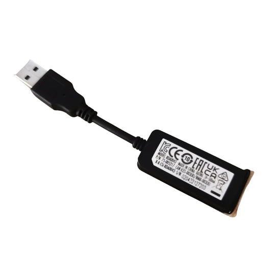 Black usb sound card adapter with molded plastic connector for corsair hs55 headset surround usb audio functionality