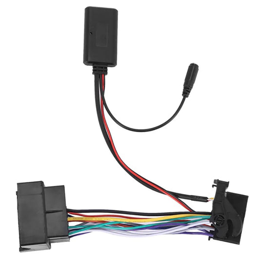 Black audio adapter microphone cable with multiple colored wires for mini cooper bmw e85 e86 bluetooth 5.0 type beat music