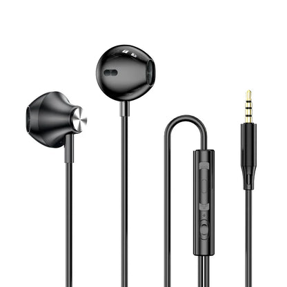 Black in-ear headphones with wire control wired and silver accents for galaxy s24 s23 s22 ultra with usb type c and 3.5mm