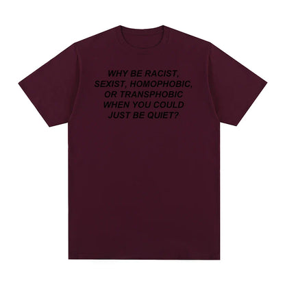 Maroon cotton frank rapper hip hop t shirt for men and women with short sleeves and black text printed on the chest