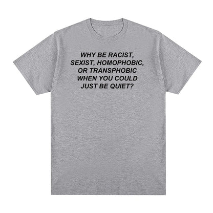 Heather gray short-sleeved frank rapper hip t-shirt with black text made of blond cotton men fabric for tee tshirt womens