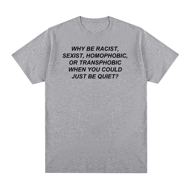 Gray heathered cotton frank rapper hip hop t shirt with black printed text across the chest for men and women