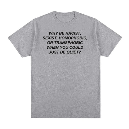 Gray heathered cotton frank rapper hip hop t shirt with black printed text across the chest for men and women