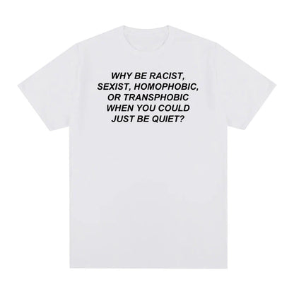 White cotton Frank Rapper hip hop t-shirt with black printed text across the chest for men and women