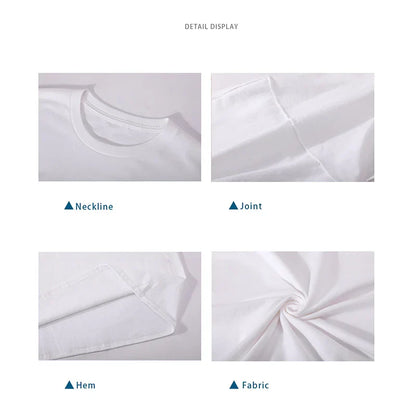 White frank rapper hip hop tee tshirt womens top made of blond cotton men fabric with crew neck and soft texture