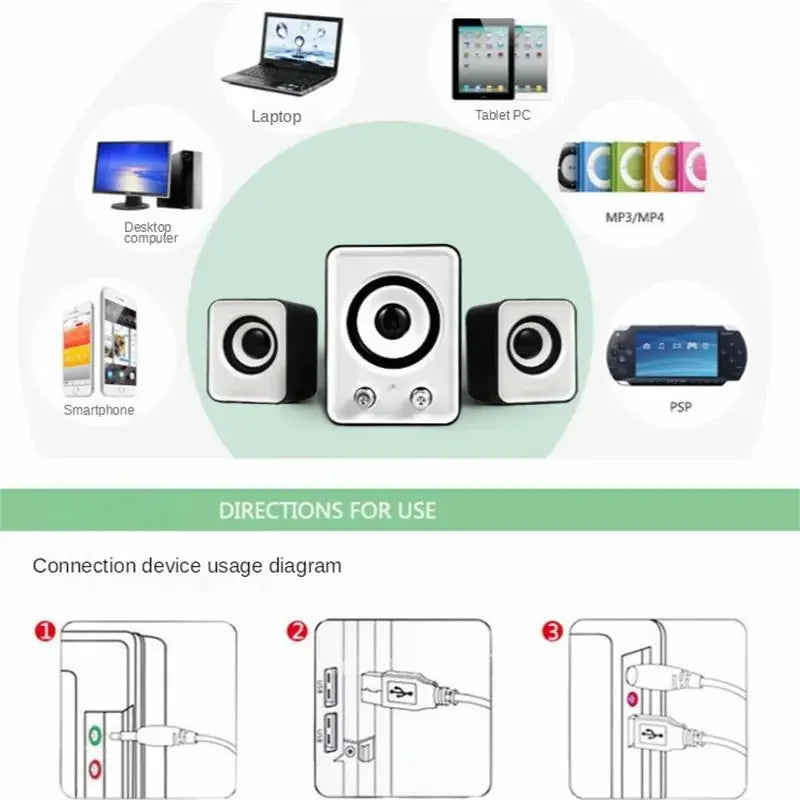White two and a half inch full-range speakers3-in-1 stereo loud speakers wireless bluetooth with black drivers and silver knobs