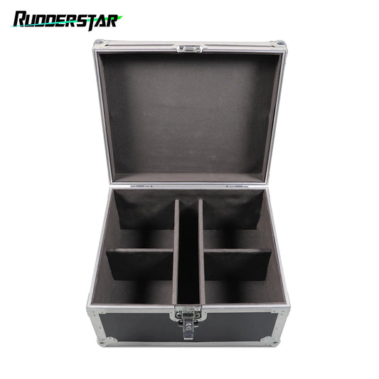 Rudderstar aluminum gator case flight case with black molded dividers for cold spark machine special effect machine