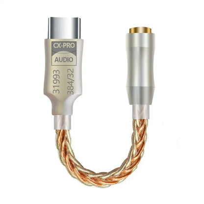 GraveAudio DA06 CX31993 hiFi USB DAC with copper silver braided cable and metallic connectors 3.5mm headphone amplifier iem amp mobile audio decoder