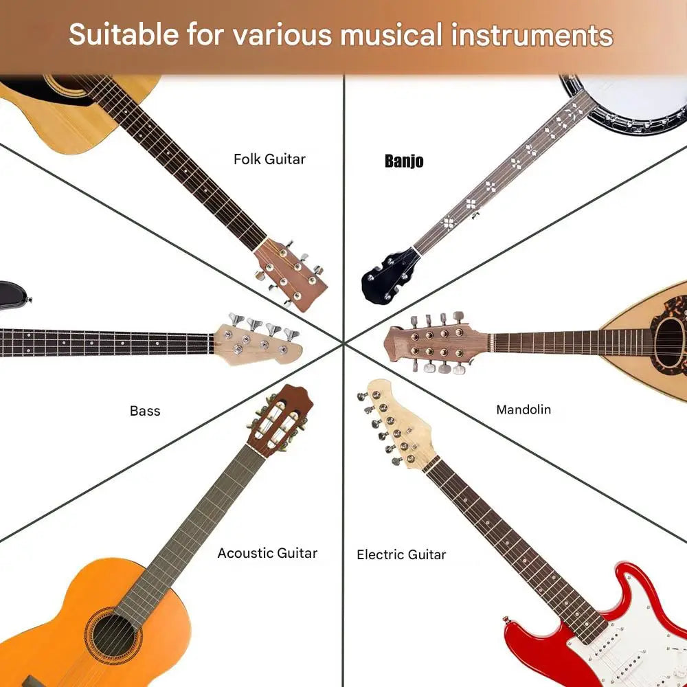 Multifunctional black guitar strap designed for acoustic electric guitar mandolin banjo ukulele with mount holder hook features