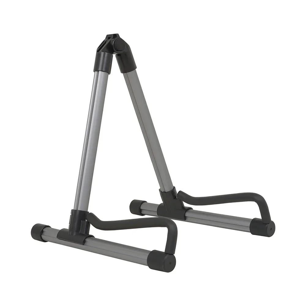 Black and silver adjustable guitar stand foldable with sturdy triangular aluminum alloy frame floor stand professional bracket guitar parts