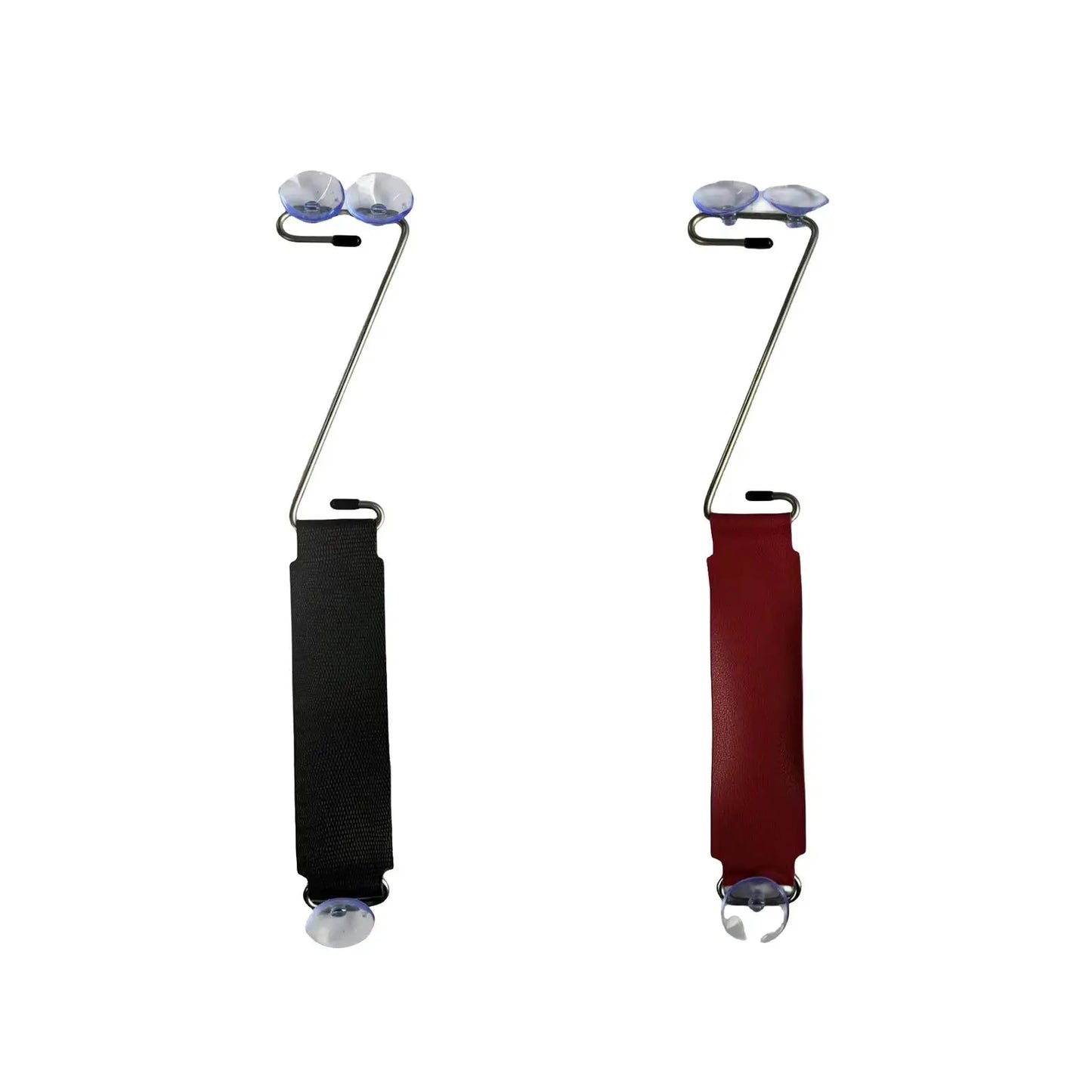Black and red car window visor holders with suction cups for guitar support stable ukuleles electric guitar leg rest bracket
