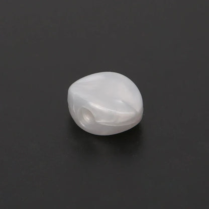 A smooth translucent white tuning peg knob with central hole for 6pcs tuning peg machine heads accessories