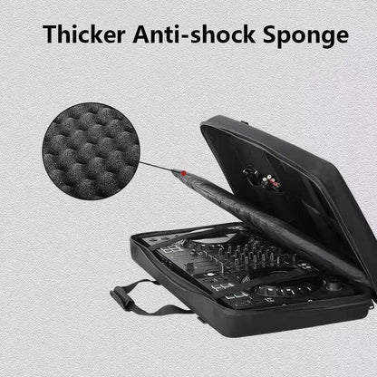 Black anti-shock sponge lining inside hard protective case for pionner dj controller mixer ddj-sb3 shockproof zipper disk bag