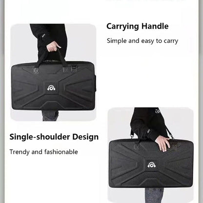 Black rugged shockproof zipper disk carrying case with single-shoulder strap for pionner dj controller mixer ddj-sb3 ddj