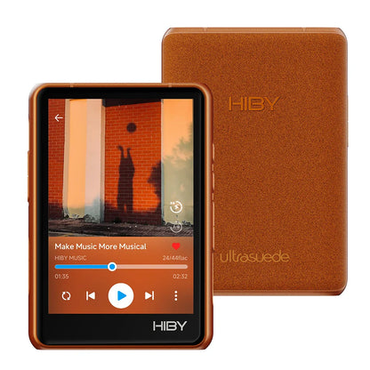 Brown hiby r3 pro ii pocket cannon with textured ultrasonde finish touchscreen and opa1622 headphone 480mw output