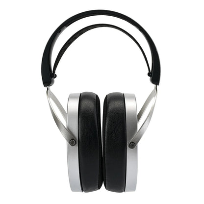 Black and silver hifiman edition xv headphone with padded earcups and enhanced magnet for high fidelity audio