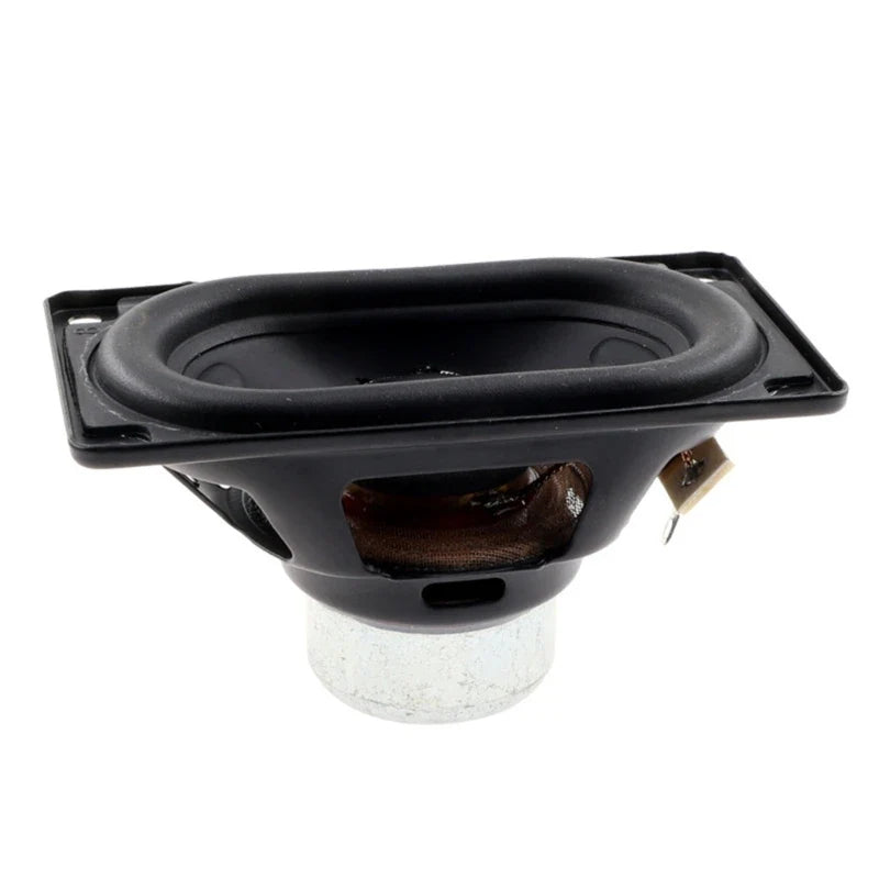 Black oval-shaped bluetooth-compatible speaker horn with matte finish and metallic silver base for flip 6 flip 5 repair part
