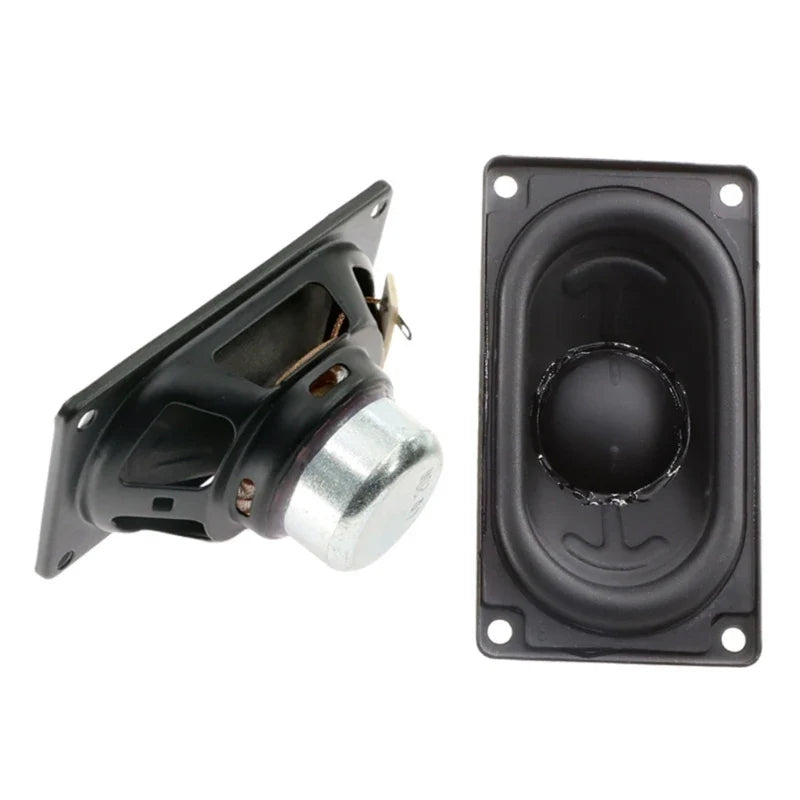 Black rectangular mini speaker horn with silver cone and mounting plate for bluetooth-compatible rectangle speaker repair