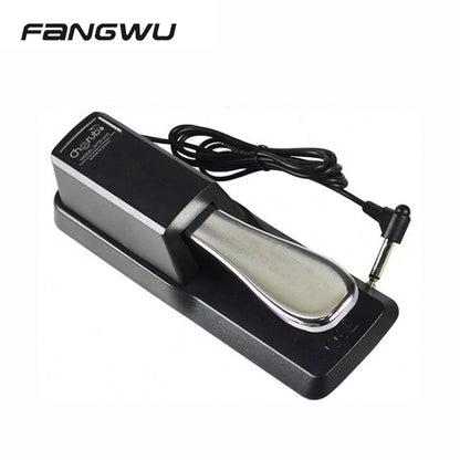 Black and silver cherub piano keyboard sustain pedal wtb-005 with sleek modern design for enhanced performance