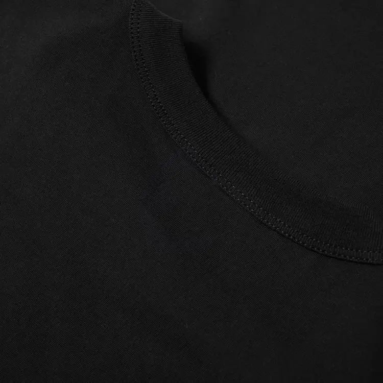 Black cotton hip hop fashion t-shirt with ribbed crew neck featuring viva funny graphic for cotton streetwear unisex