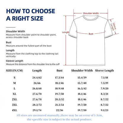 White cotton hip hop fashion t-shirt with crew neck and short sleeves in size chart for viva funny graphic streetwear unisex