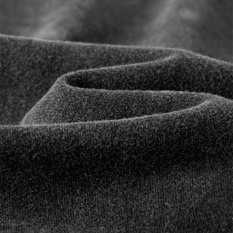 Dark gray soft textured woolen fabric of hip hop men sweatshirt hoodie 100 cotton faded black autumn pullover