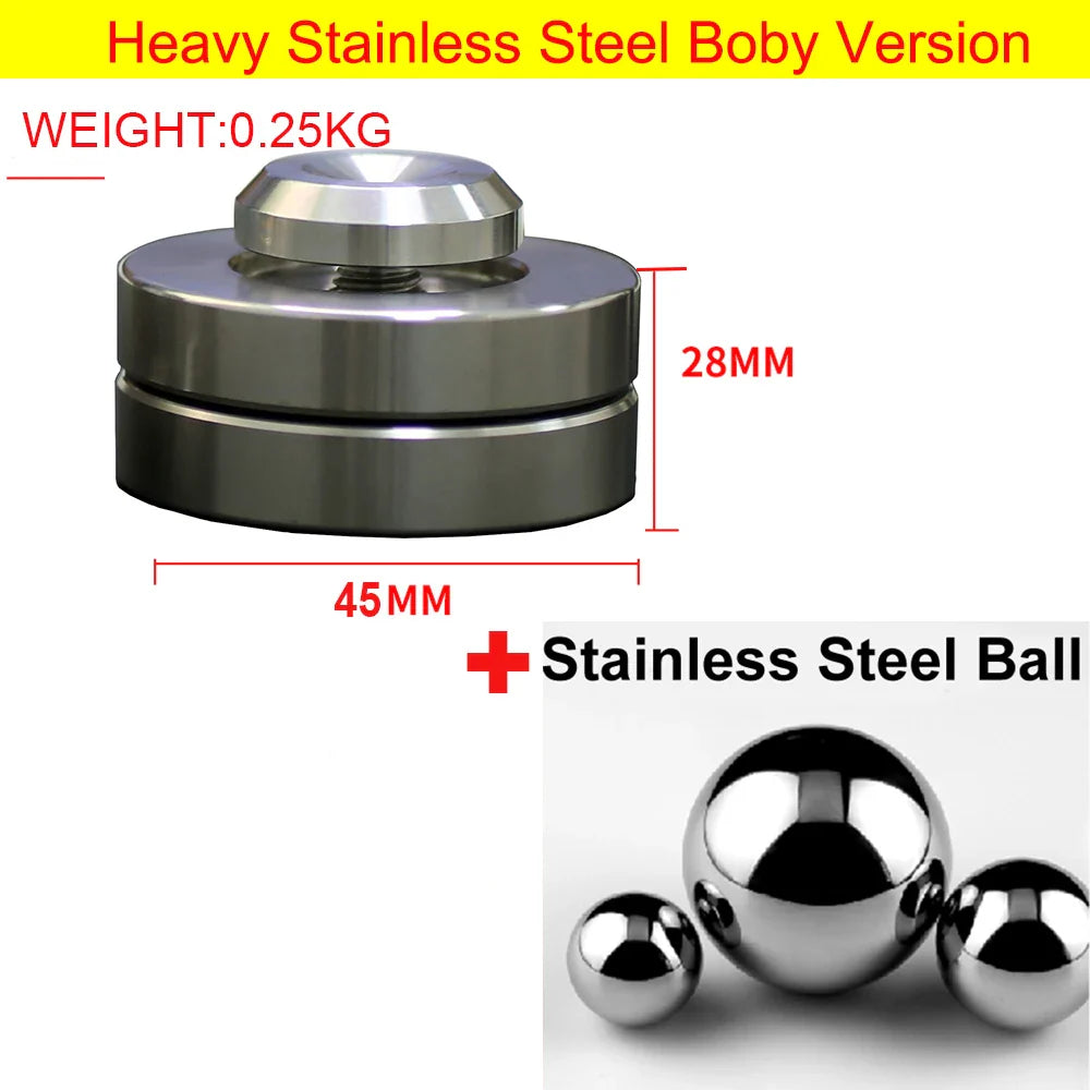 Heavy stainless steel bobby pin with polished finish and threaded top for secure fastening in hifi xssh audio amplifier stand aluminium