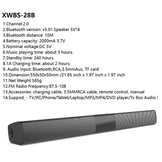 Black textured homefish wireless bluetooth sound bar with central control panel and blue indicator light for theater tv projector use