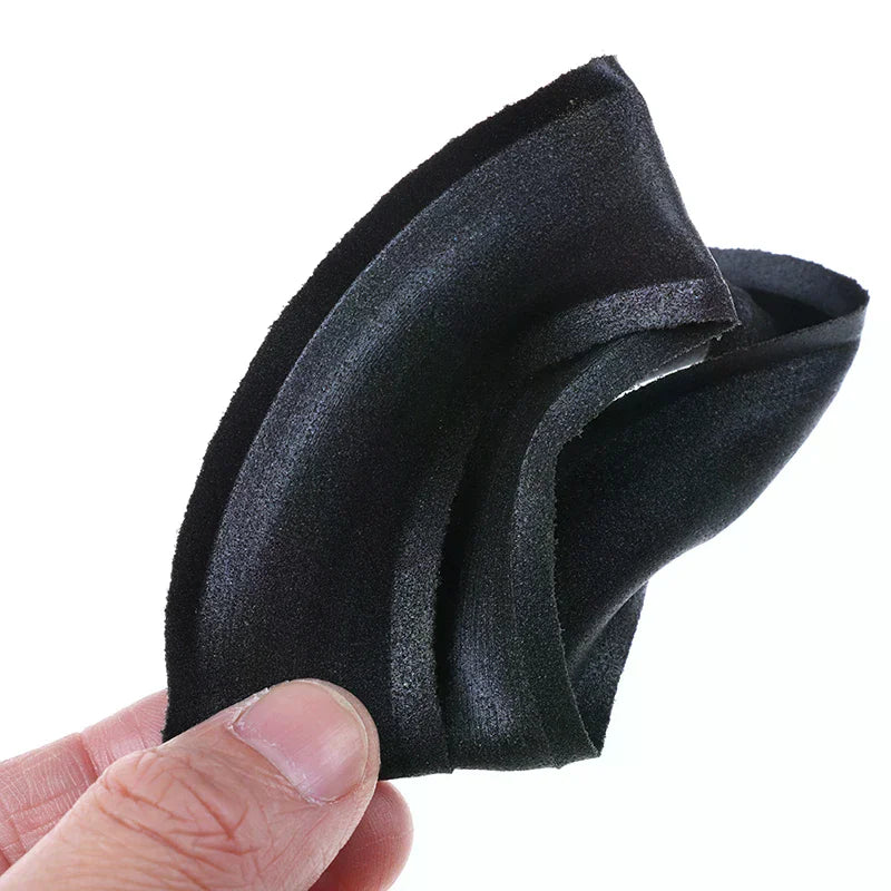 Black suede-like universal audio speaker repair surround foam strip for stereo woofer repair edge 4.5 inch 115mm